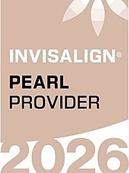Invisalign Pearl Provider badge for 2026