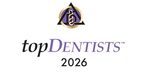 Top Dentists 2023 logo and emblem.